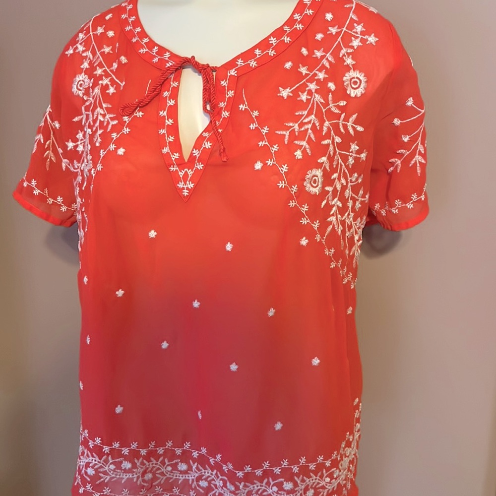 Floral Embroidered Top